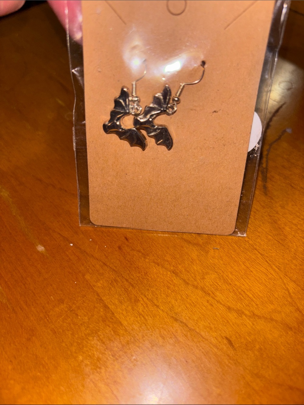 Black Bat Charm Dangle Earrings for Women